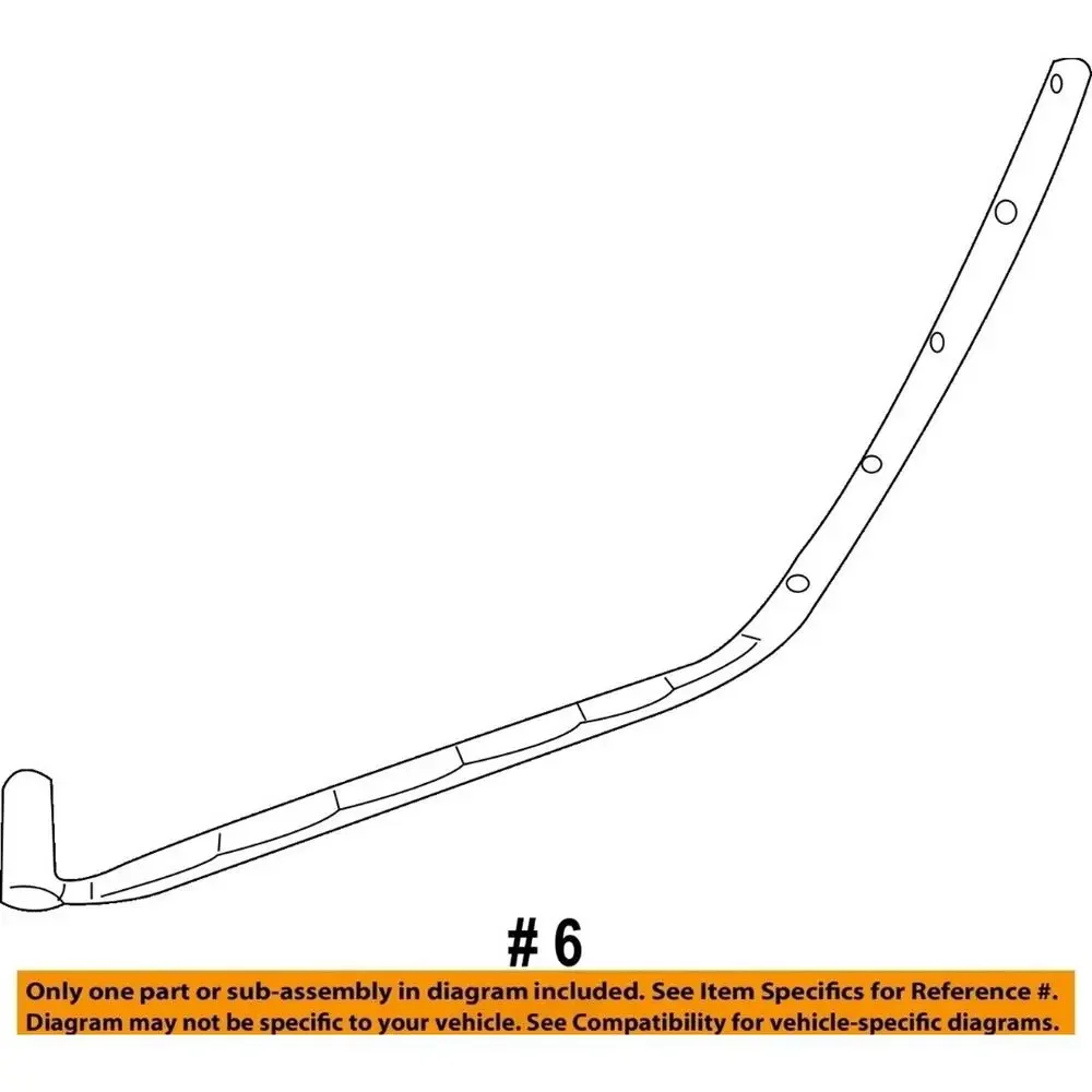 Right Rear Door-Lower Weatherstrip for 2010 Cadillac CTS GM# 25948405